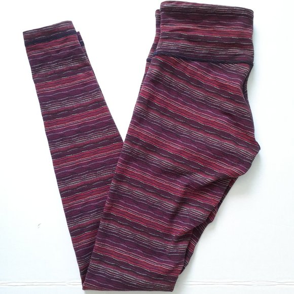 Lululemon Wunder Under Pant III in Space Dye Twist Regal Plum Alarming Size 6 - Picture 1 of 12